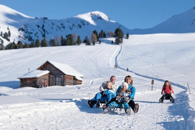 Bolzano Dolomites: Winter Hiking & Sledding Experience - Sled Rental and Descent