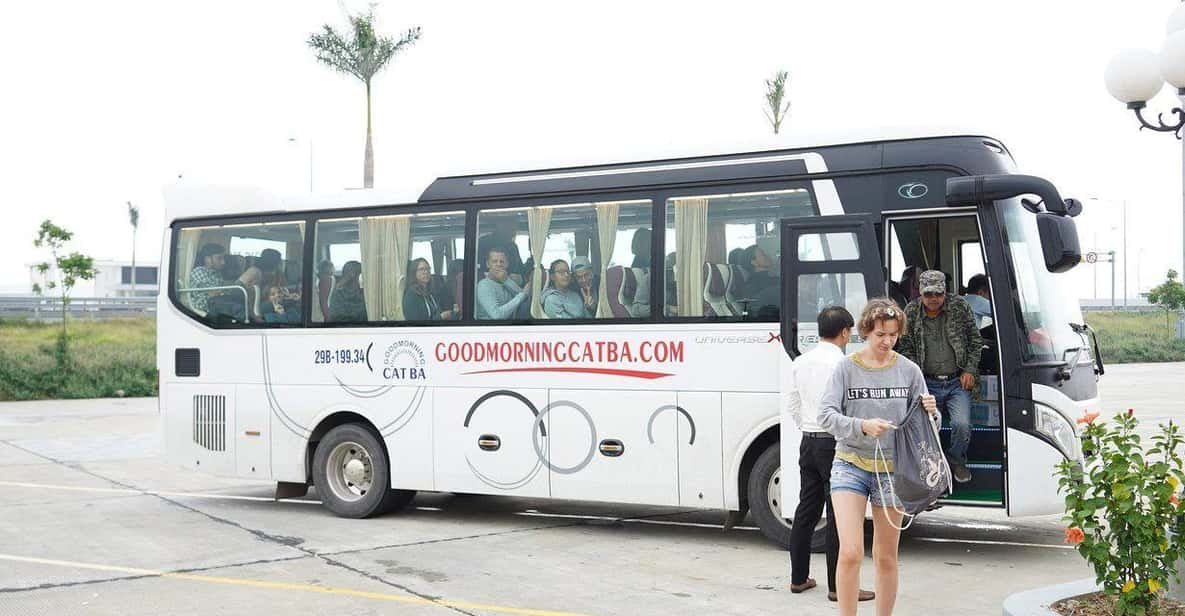 Bus Ticket Cat Ba - Hanoi ( Bus+ Ferry ) - Best Selling - Pickup and Drop-off