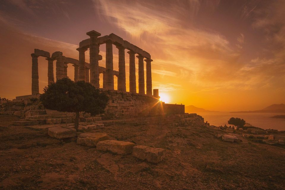 Cape Sounio Sunset Tour With a Stop to Vouliagmeni Lake - Discovering Cape Sounion