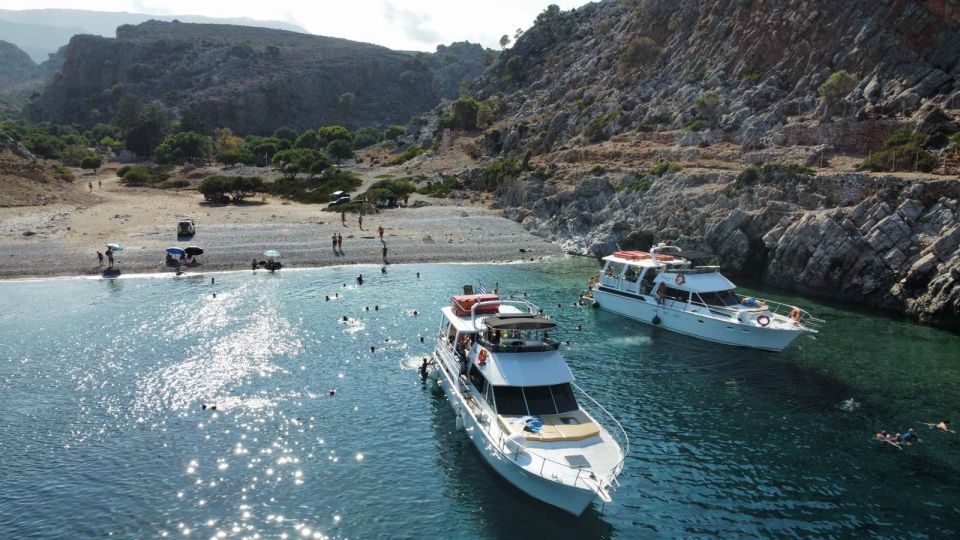 Chania: Menies Beach & Chironisia Bay Cruise With Snorkeling - Guided Tour Details