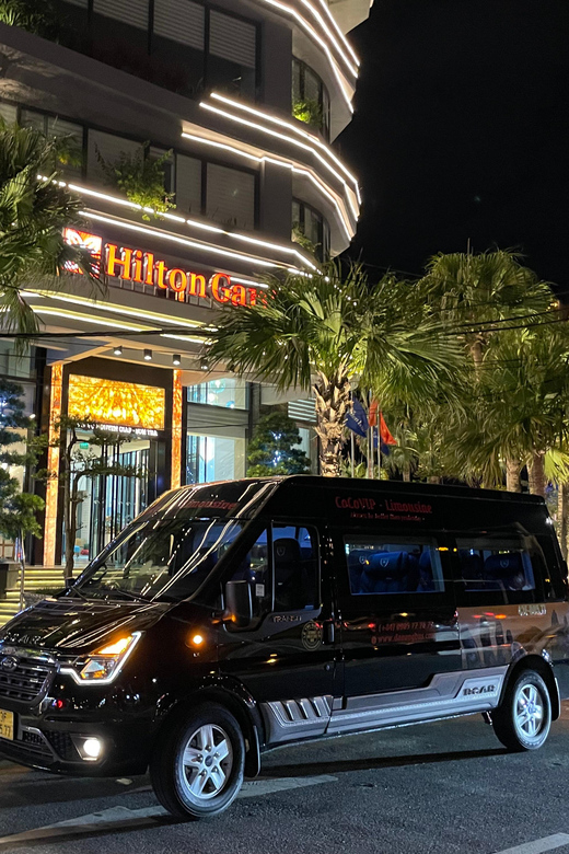 Charter Limousine 9 Seats Van Charter Danang Hoian to Hue - Driver and Customer Service