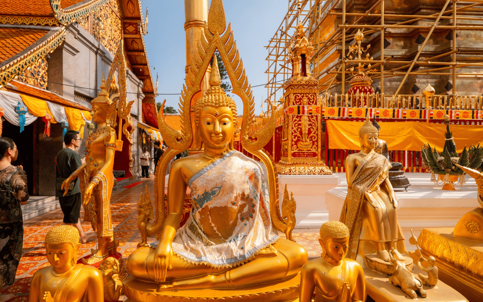 Chiang Mai: Doi Suthep Temple and Waterfall by Songtaew Trio - Roundtrip Transportation