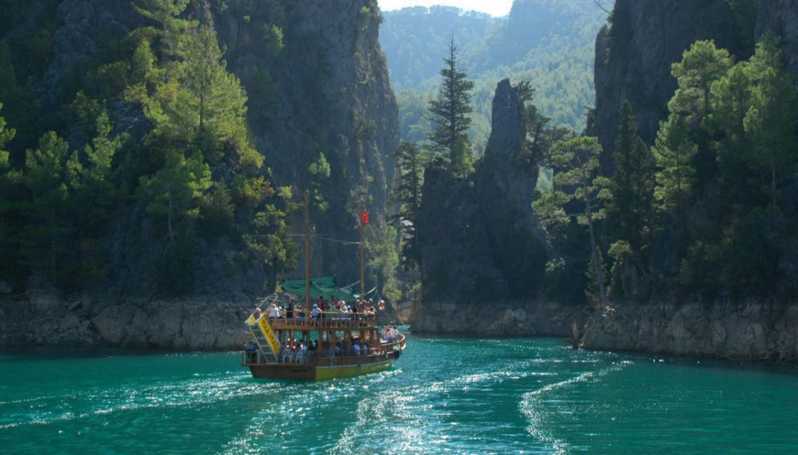 City of Side: Green Canyon Boat Trip W/Unlimited Soft Drinks - Itinerary Details