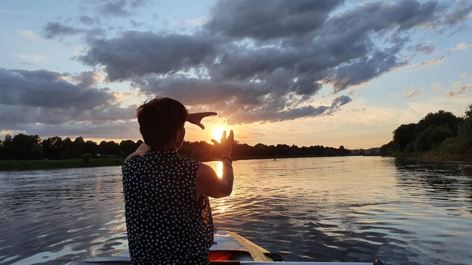 Dresden: Privat Boat Tour at Sunset With Beergarden Stop - Experience at the Beer Garden