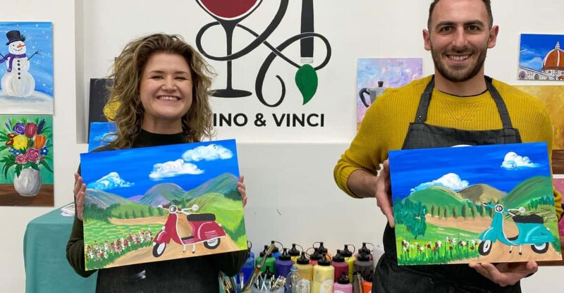 Florence: Sip & Paint - Painting Class & Local Wine Tasting - Included Materials and Amenities