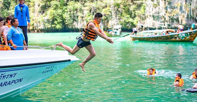 From Krabi: Maya Bay, Bamboo & Phi Phi Islands Day Tour - Pickup and Departure