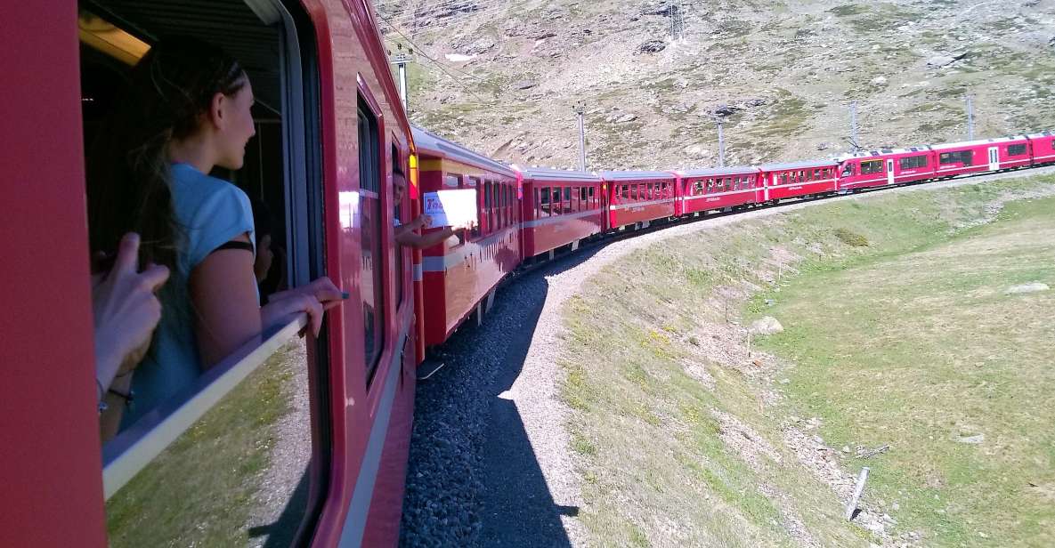 From Milan: Bernina Train, Swiss Alps & St. Moritz Day Trip - Scenic Train Experience