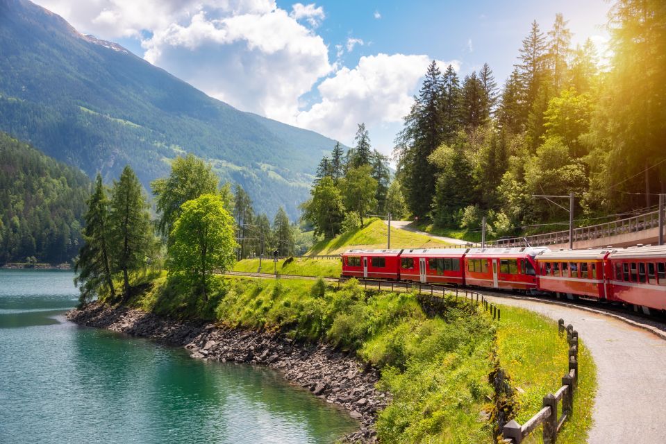 From Milan: St Moritz & Alps Day Trip With Bernina Red Train - Scenic Highlights