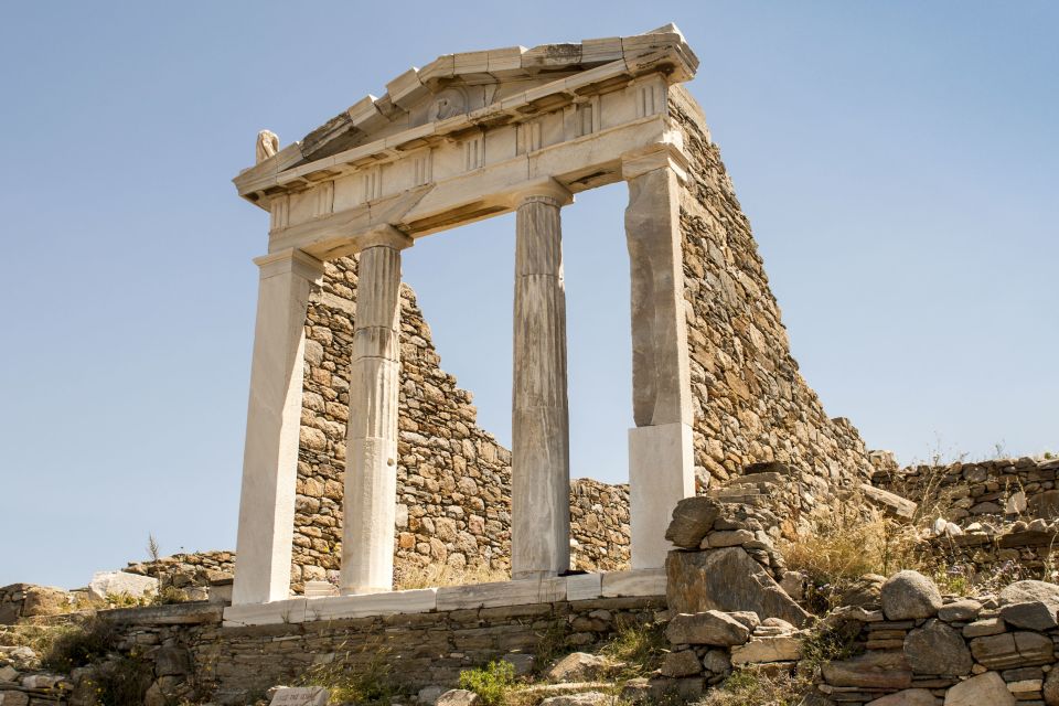 From Mykonos: Delos Archaeological Site Guided Evening Tour - Significant Sites to Explore