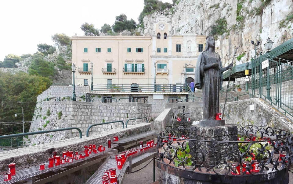 From Palermo: Sanctuary of St. Rosalia, Chinese Pavilion, and Mondello - Sanctuary of St. Rosalia