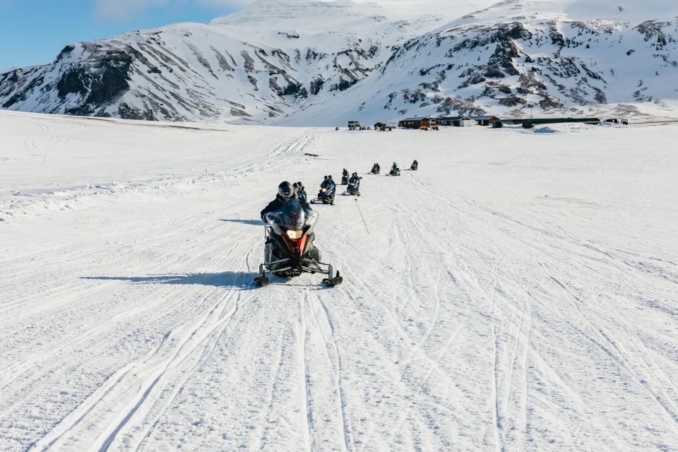 From Reykjavik: Golden Circle and Glacier Snowmobiling - Snowmobiling on Langjökull Glacier