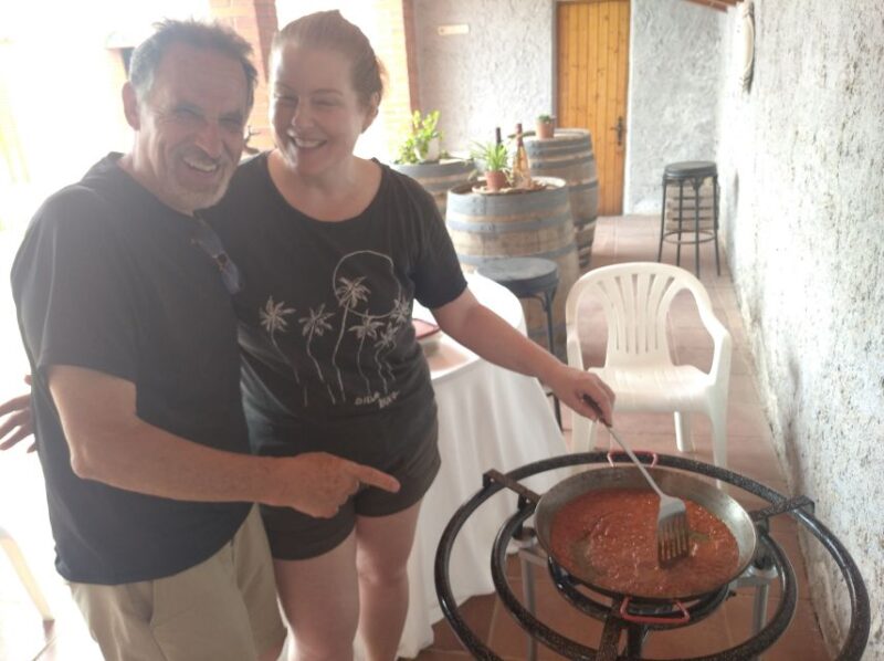 From Sitges: Paella Masterclass With Drink and Bike Ride - Itinerary Details