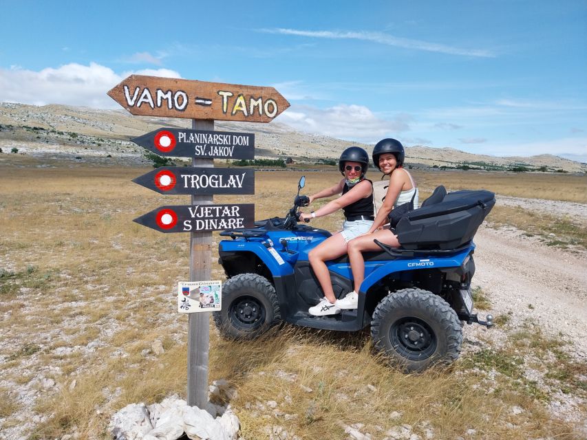 From Split: Dinara Nature Park ATV Quad Adventure With Lunch - Meeting Point and Transportation