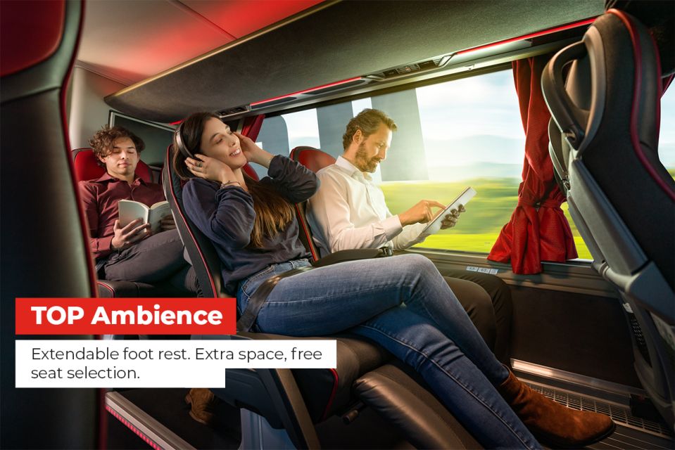 From Venice: 1-Way Bus Ticket to Florence or Vice Versa - Onboard Amenities