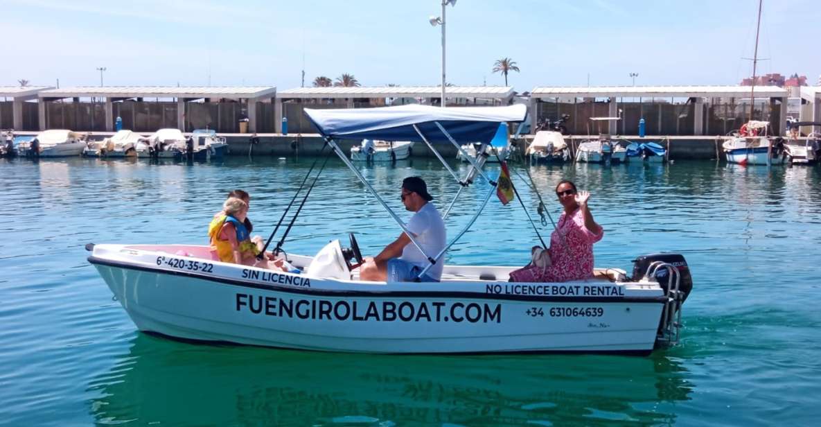 Fuengirola No License Boat From 2 to 4 Hours - Boat Features