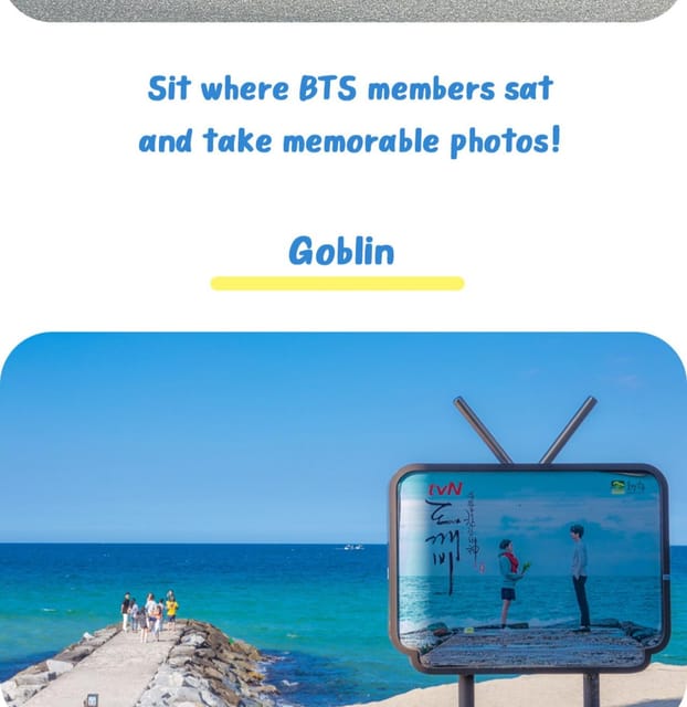 Gangneung:BTS Bus Stop, Running Man, Goblin, BTS Winter Hill - Inclusions