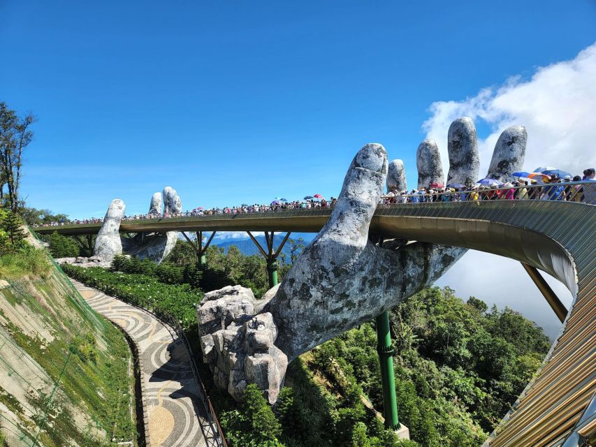 Golden Bridge Ba Na Hills & Marble Mountain Private Tour - Golden Bridge Experience