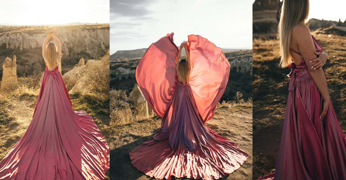 Göreme: Cappadocia Satin Flying Dress Rental - Capturing Stunning Photos