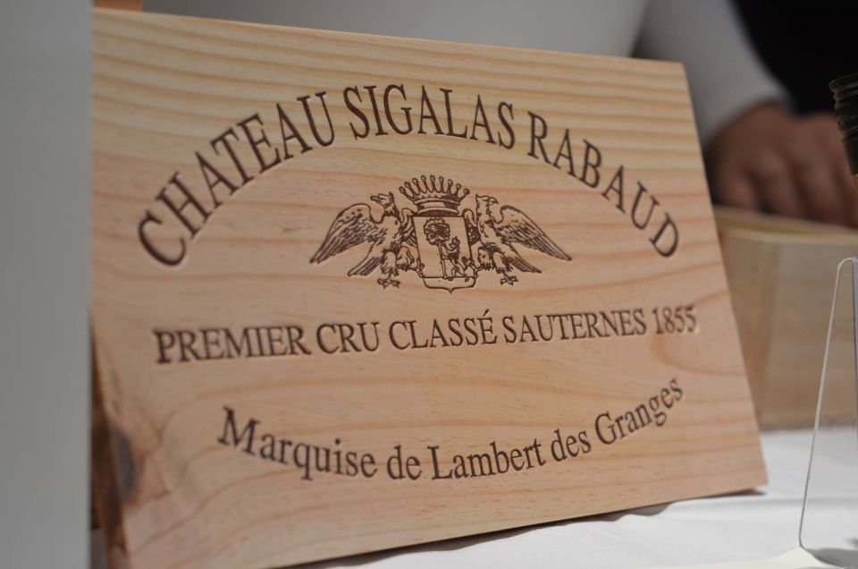 Gourmet Experience at Chateau Sigalas Rabaud Premier Cru - Gourmet Tasting Details