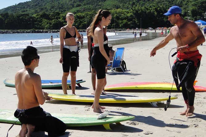 Group Surf Lessons - Florianópolis With Professional Instructor Evandro Santos - Custom Board Selection