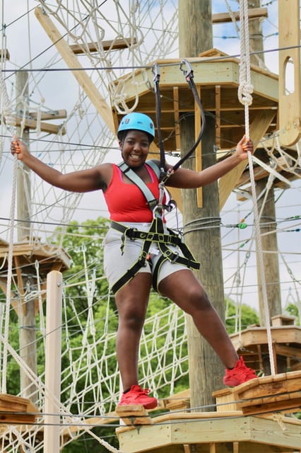 Henderson, Minnesota: High Ropes Obstacle Course Experience - Safety Measures and Participant Requirements