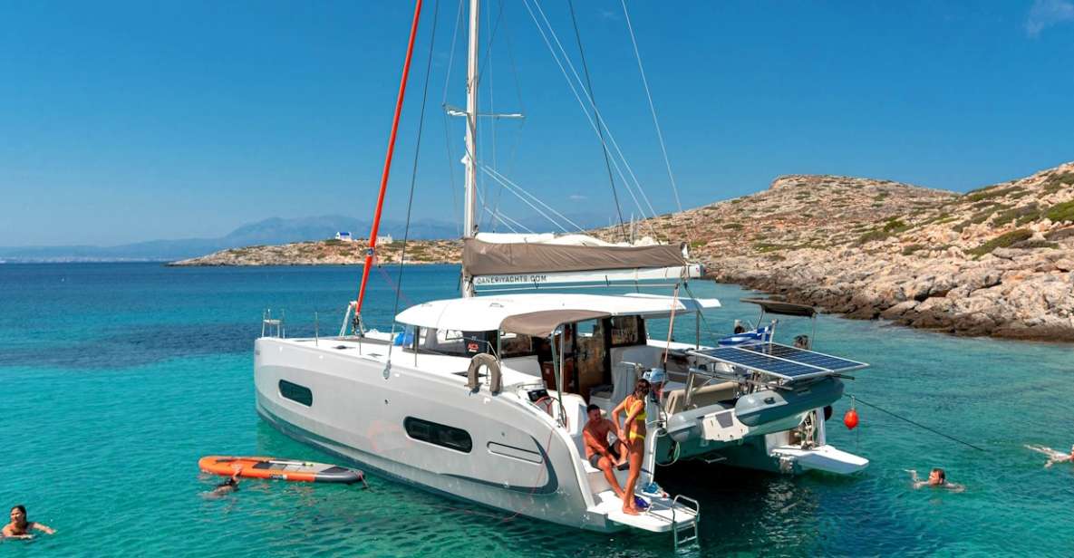 Heraklion: Catamaran Sailing Trip to Dia Island W/Lunch - Inclusions and Equipment