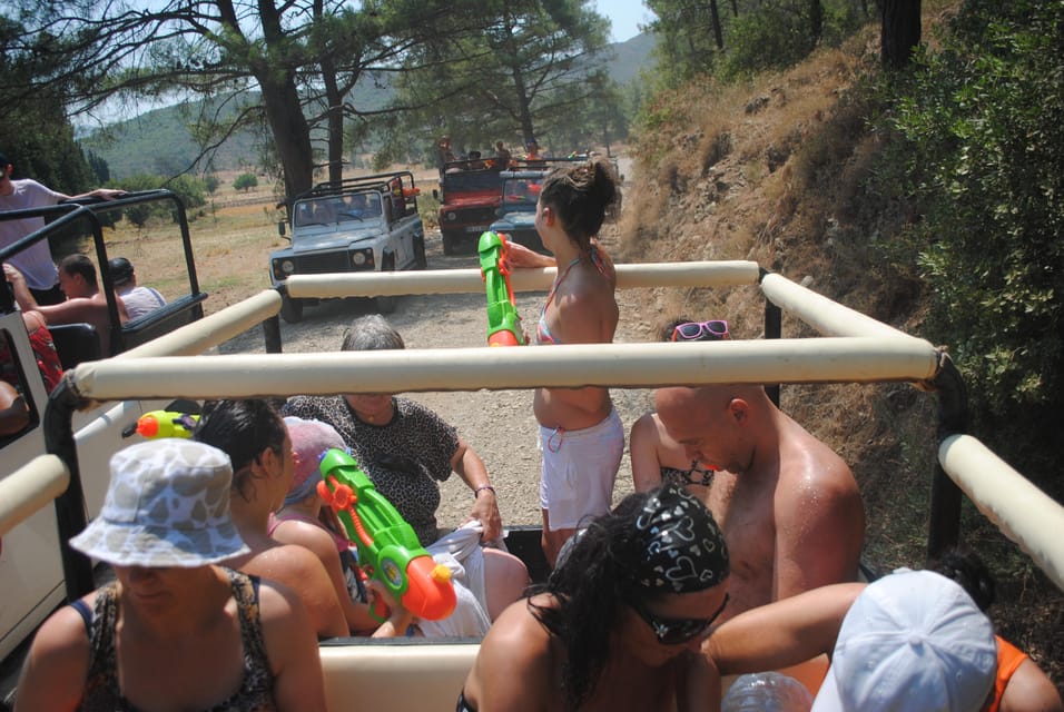 Icmeler Jeep Safari, Lunch, Water Fight, Colour & Foam Party - Tour Program Details