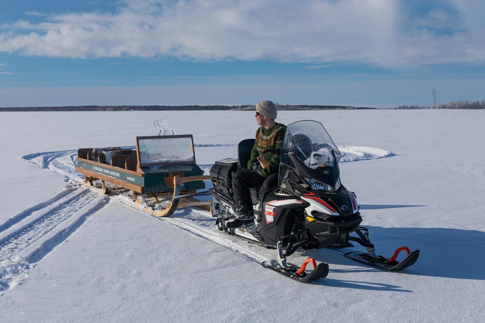 Ii: Frozen River and Sea From a Snowmobile Sleigh - Scenic Highlights