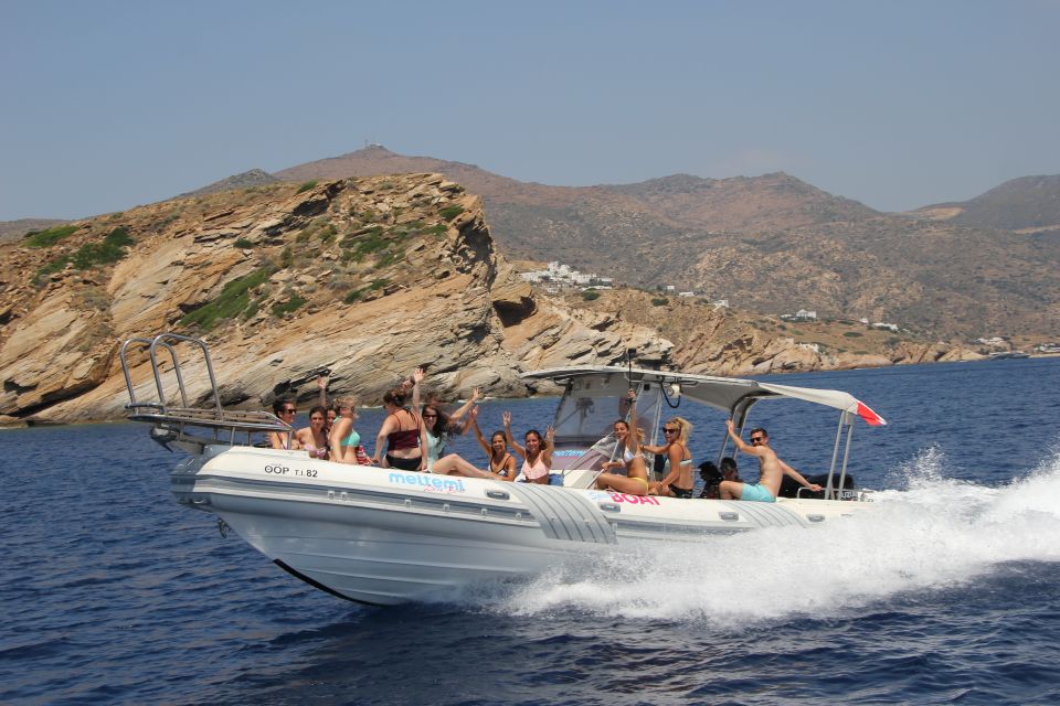 Ios Island: Speedboat Cruise From Mylopotas Beach - Inclusions and What to Bring