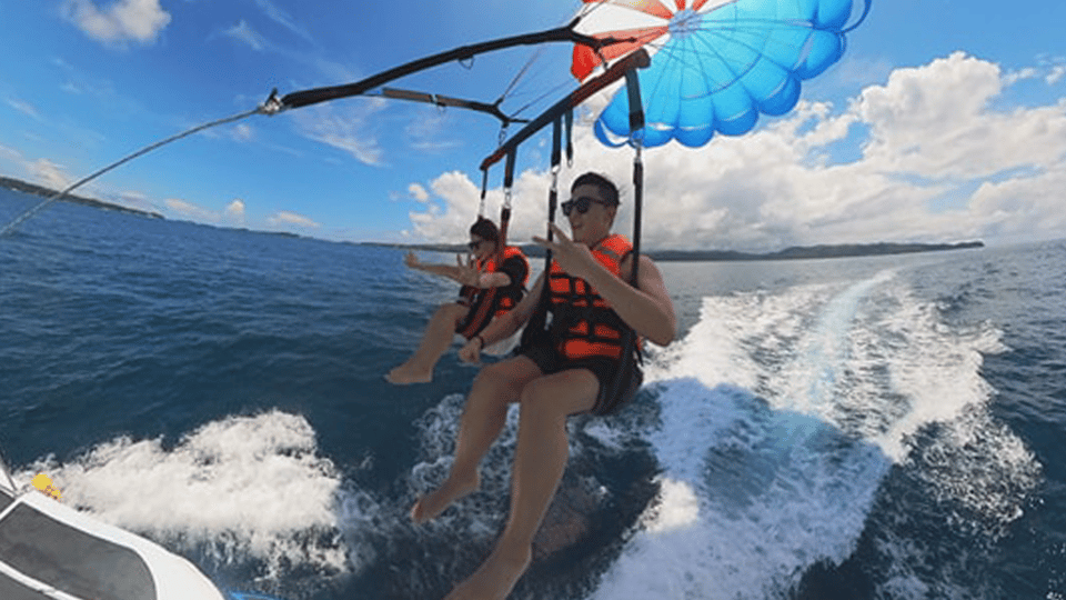 Island Hopping With Parasailing and Crystal Kayak - Parasailing Adventure