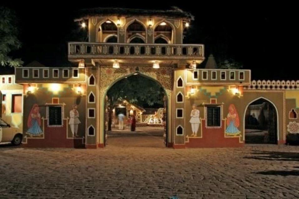 Jaipur Evening Tour Chokhi Dhani Village Culture With Dinner - Transportation Details