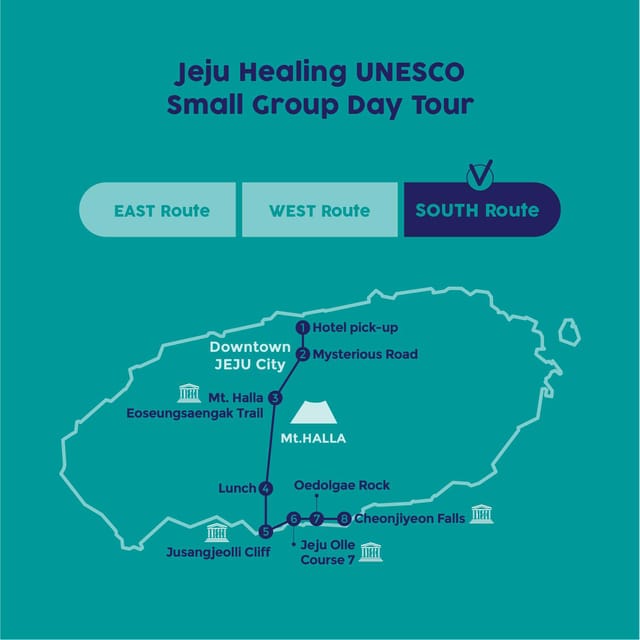 Jeju South: Healing UNESCO Small Group Day Tour - Tour Experience