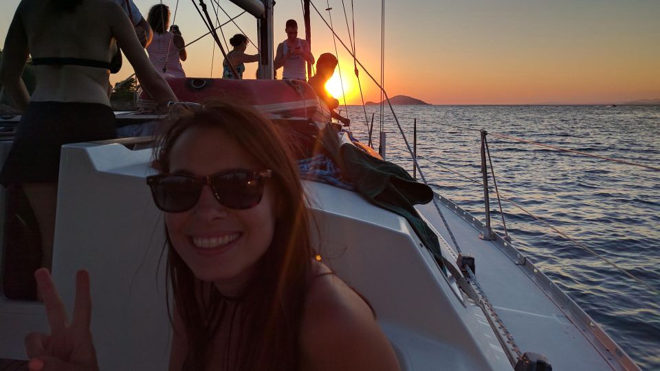 Kassandra: Sunset Sailing Boat Tour of Secluded Coves - Whats Included