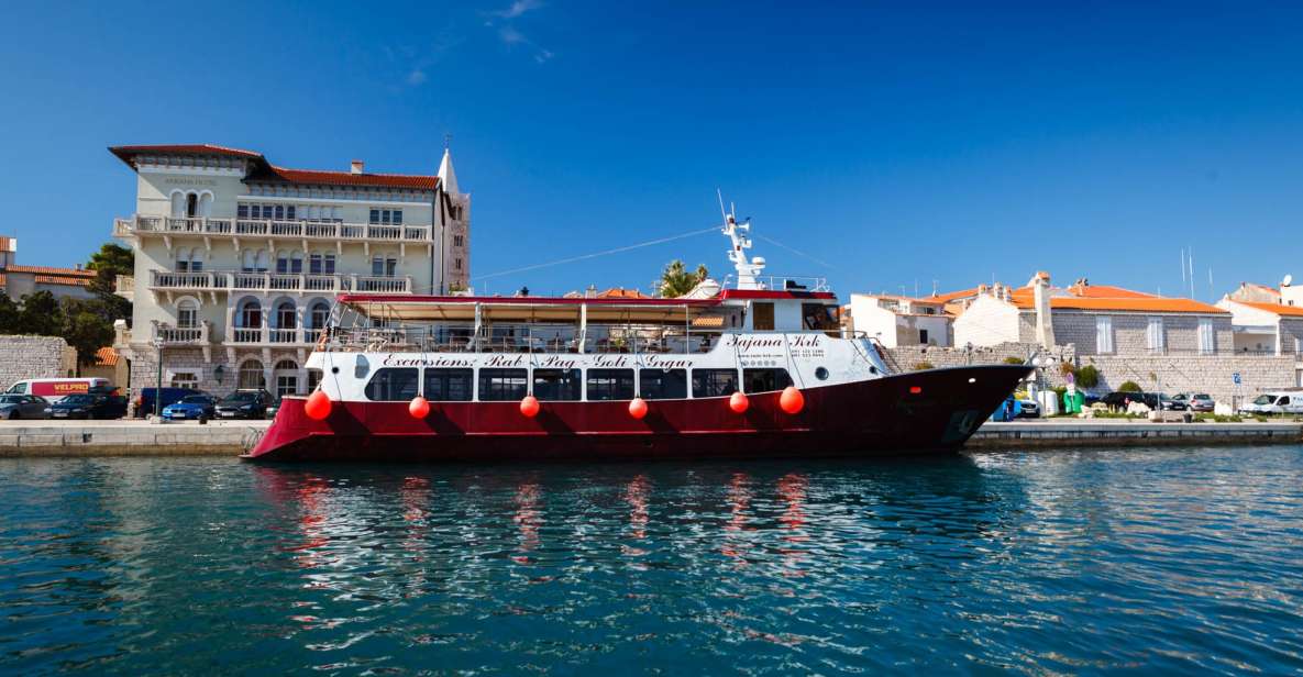 Krk: Boat Trip to Rab & Pag With Sightseeing & Swimming - Boat Trip Details