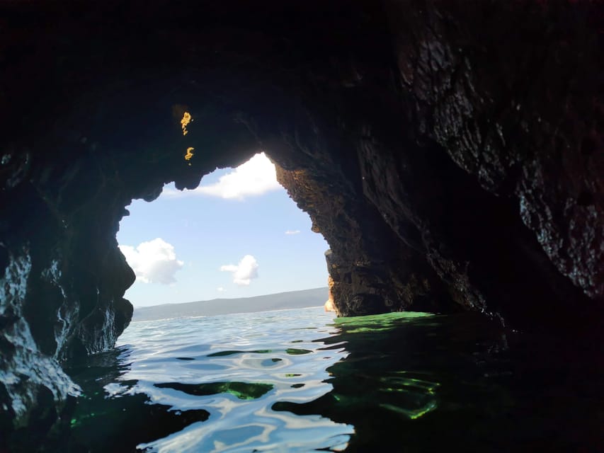 Krk: Krušija Bay, Blue Cave, and Golden Beach Boat Trip - Swimming and Dining