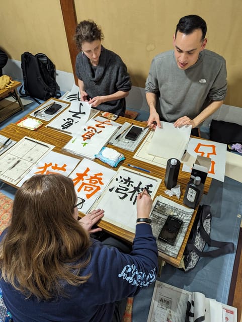 Kyoto: City Center Calligraphy Experience at Buddhist Temple - Materials and Souvenirs