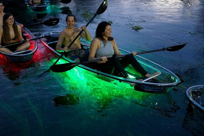 LED Glow in the Dark Clear Kayak or Clear Paddleboard in Paradise - Gear and Safety Briefing