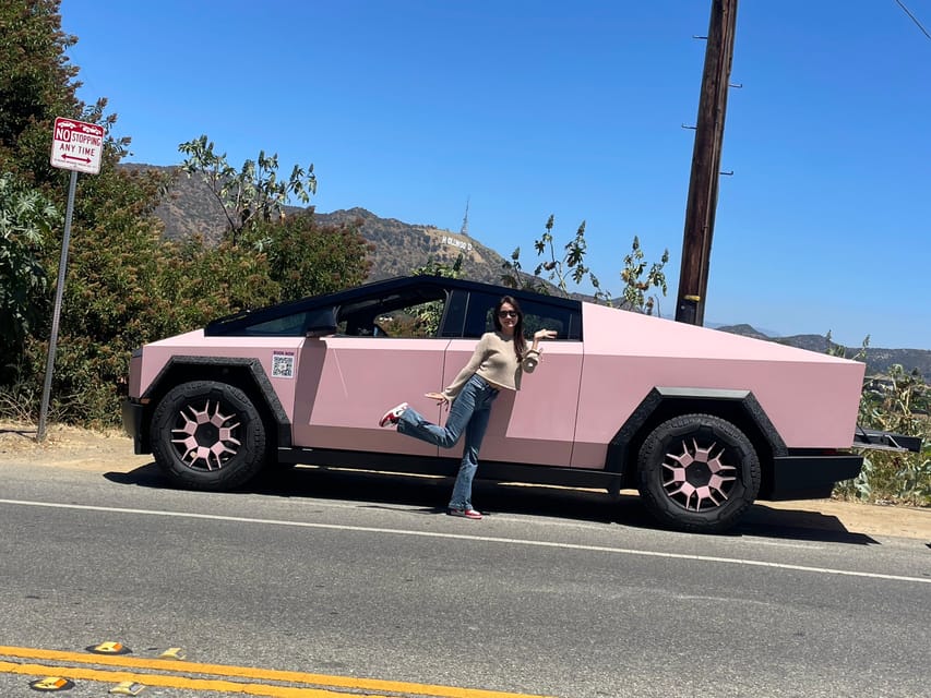 Los Angeles: 30-Minute Hollywood Sign Tesla Cyber Truck Tour - Itinerary Details