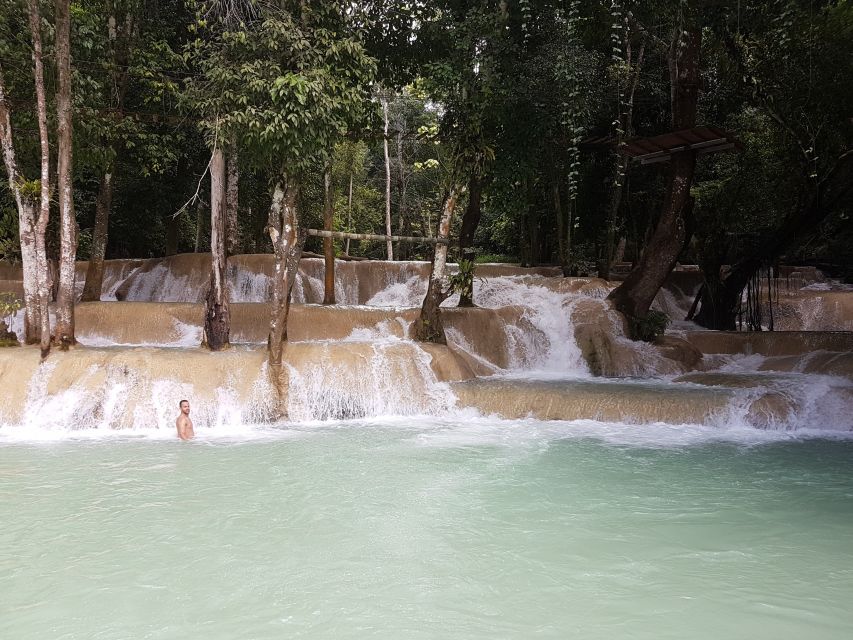 Luang Prabang: Rice Farm and Kuang Si Waterfall Tour - Rice Farming Experience