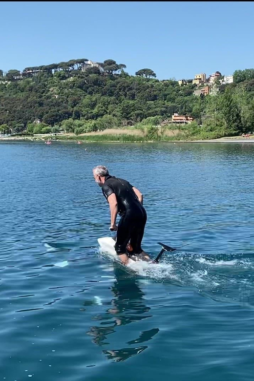 Manta5_HYDROFOIL BIKE on Albano Lake - Itinerary of the Adventure