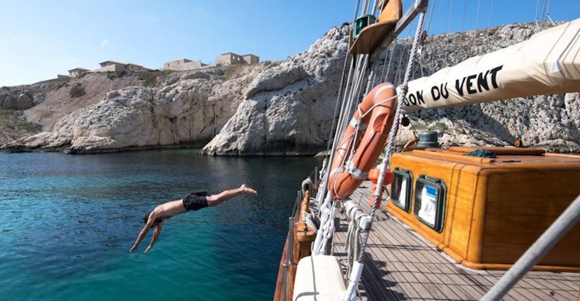 Marseille: Calanques Sailing Day Trip With Lunch and Wine - Onboard Amenities