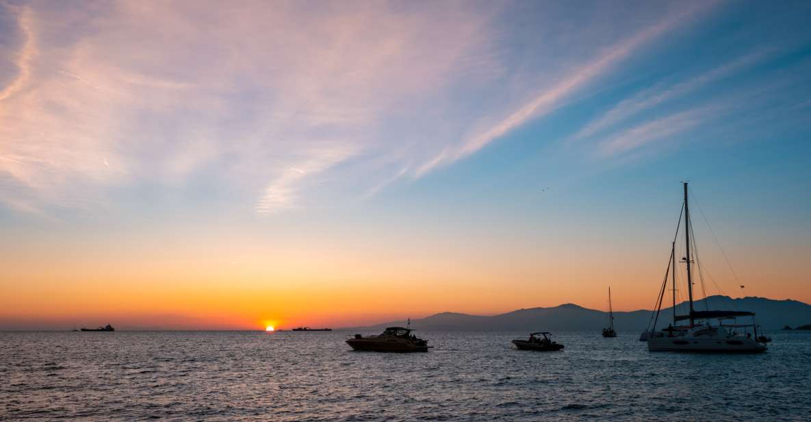 Mykonos: Sunset Cruise With a Buffet of Greek Delicacies - Detailed Itinerary