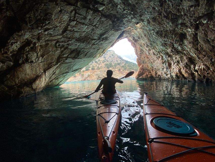 Naxos: Rhina Cave and Coastline Sea Kayaking Tour - Itinerary Details