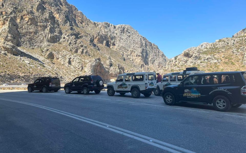 Off-Road: Waterfall, Lake Kournas, Gorges, Preveli Palms - Pickup Locations