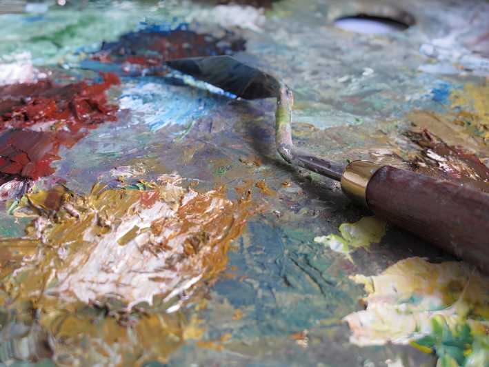 Palette Knife Painting Class Florence - Materials Provided