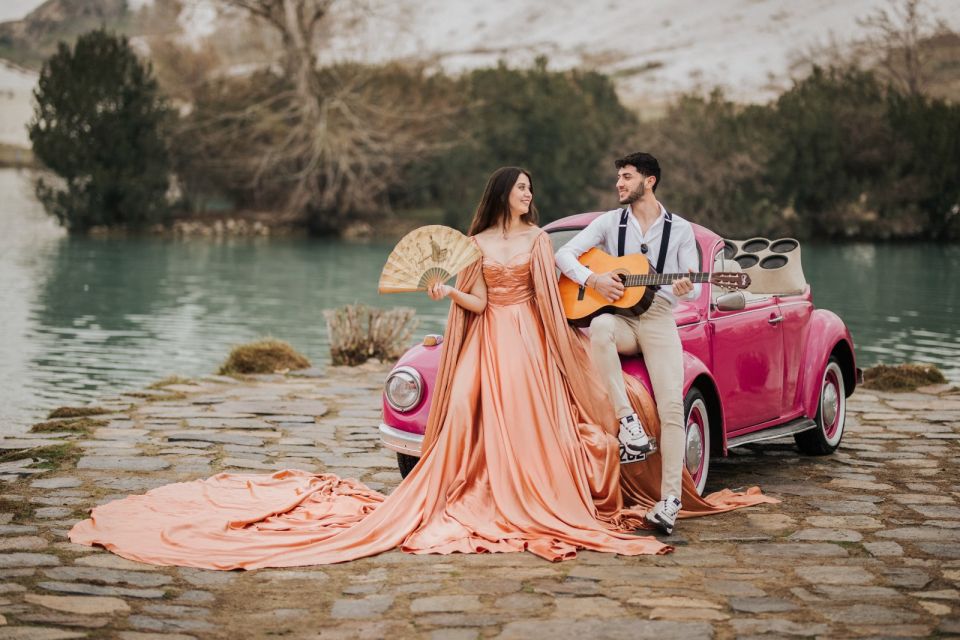 Pamukkale Travertine Photoshoot With Flying Dress - Stunning Pamukkale Locations