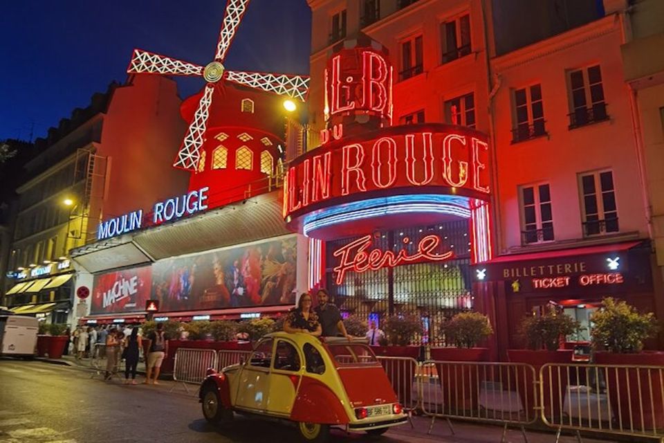 Paris: City Sightseeing Tour at Night in Vintage Car - Iconic Parisian Landmarks