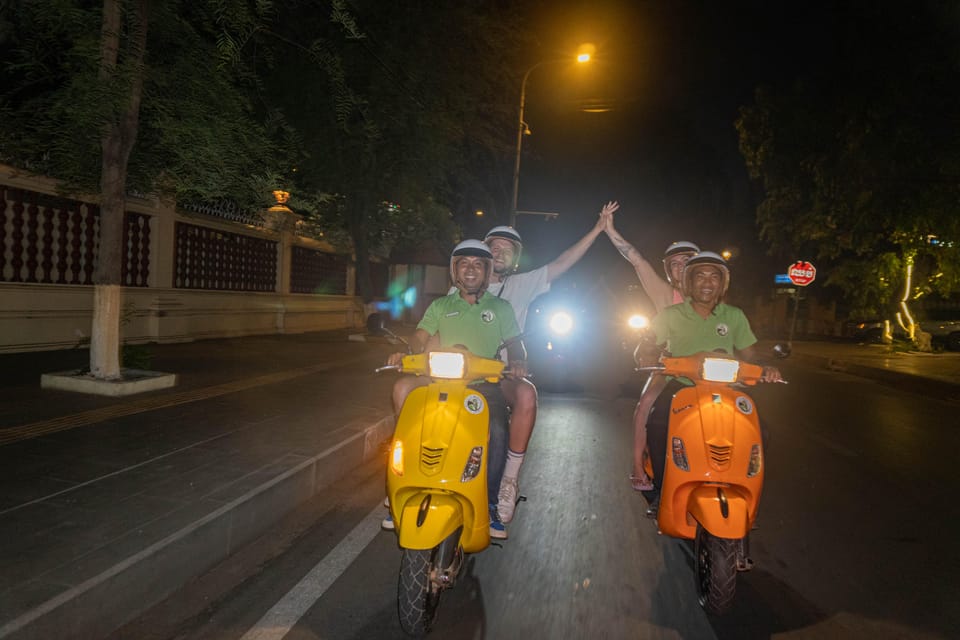 Phnom Penh Night Foodie Vespa Tour - Itinerary Details