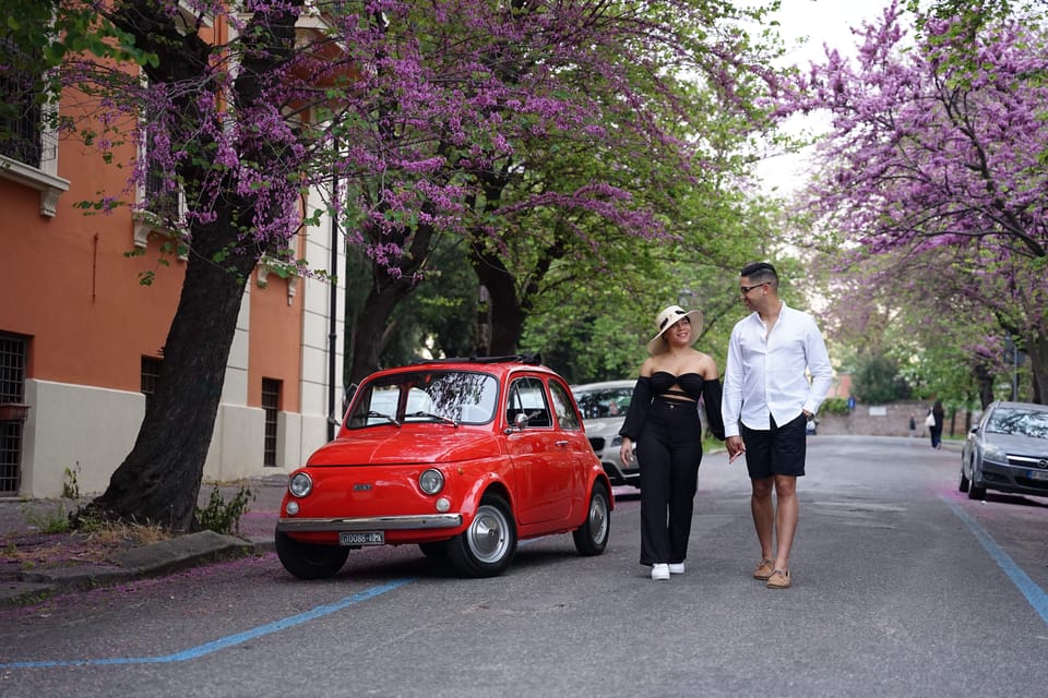 Pro Photoshoot With Most Classic Vintage Fiat500 of Rome - Itinerary Highlights