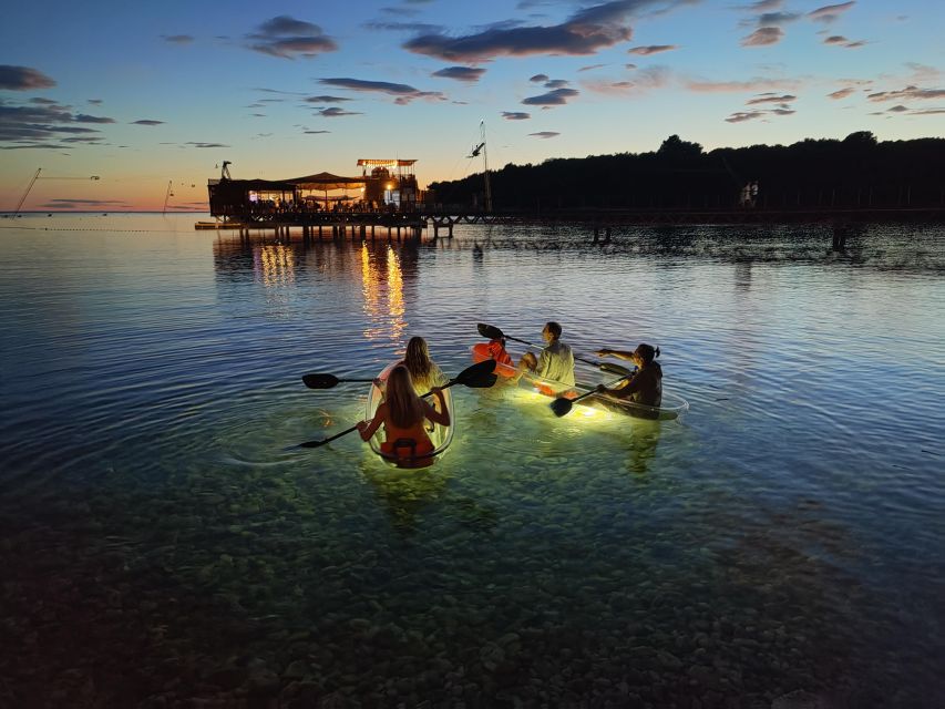 Pula: Blue Cave After Sunset/Night Tour in Transparent Kayak - Tour Inclusions